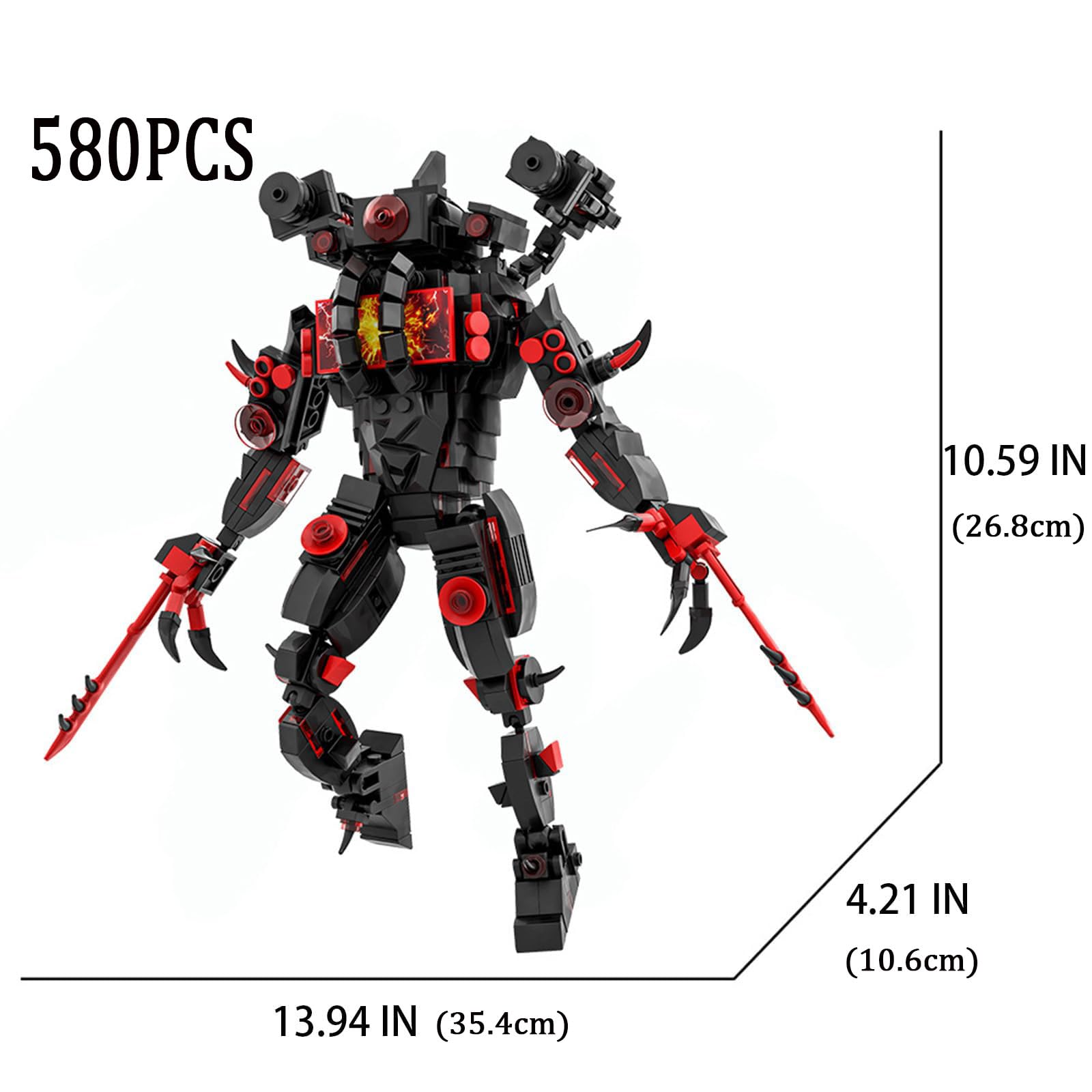 Amazon.co.jp: Skibidi トイビルディングセット タイタンクロックマン